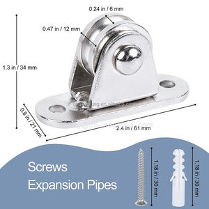 1 "in acciaio inox Mini Duplex puleggia rullo senza attrito ruota silenziosa pesante puleggia fissa puleggia piccolo blocco puleggia - Product Image 2