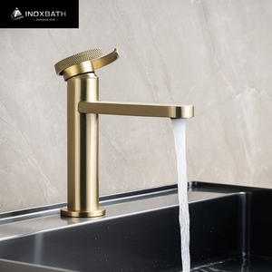 Rubinetto Moderno per Bagno in Oro, Lussuoso e Moderno per Hotel e Appartamenti, in Acciaio Inox 304 - Product Image 6