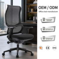 Chaise de direction à dossier haut en maille, matériaux de qualité supérieure et design ergonomique pour bureau de direction