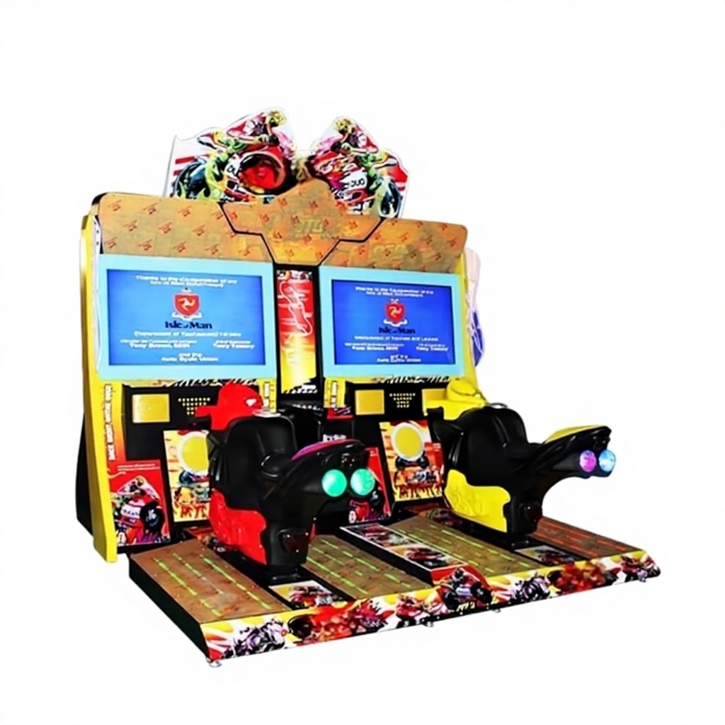 Lifun Factory High Quality Coin Operated Arcade Game Machine Moto Racing 2 Players Simulator 1 Year Warranty