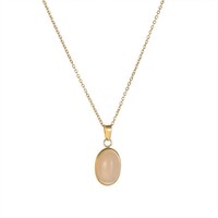 Collier chaîne en or rose romantique avec anneau en O, style minimaliste IG, pendentif géométrique haut de gamme pour femme, Dongguan Haochuangshipin