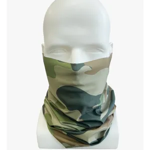 LEO Tubular Camo syal kepala tanpa kelim penutup wajah Buffs masker wajah ajaib leher Gaiter tabung Bandana untuk pria