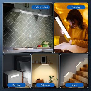 Siêu mỏng 3 màu Dimmable 5V USB sạc <span class=keywords><strong>LED</strong></span> cảm biến chuyển động ánh sáng cho tủ bếp tủ quần áo tủ chiếu sáng trong nhà - Product Image 4