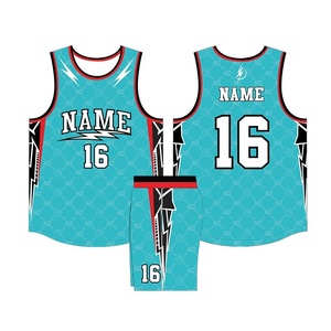 Combinaison d'entraînement de balle personnalisée pour adultes et enfants Maillot et short à séchage rapide Uniforme de basket-ball de l'équipe d'impression numérique - Product Image 4