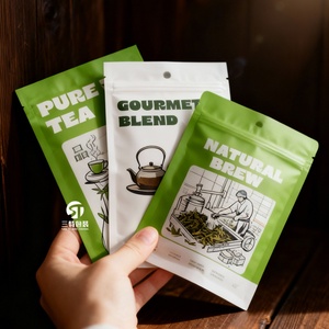 ถุงบรรจุภัณฑ์ชา/กาแฟแบบพิมพ์ดิจิทัลตามสั่ง MOQ ต่ำ วัสดุ BOPP/VMPET/PE ปิดผนึกสามด้าน เกรดอาหาร สำหรับชาเขียวผง - Product Image 3