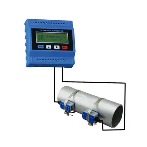 High Temperature Smart Display Remotely Ultrasonic Liquid Flow Meter