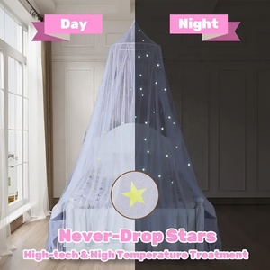 Copriletto Pieghevole per Bambini con Motivo a Stelle Notturne e Design Illuminato per Letti di Ragazzi e Ragazze - Product Image 1