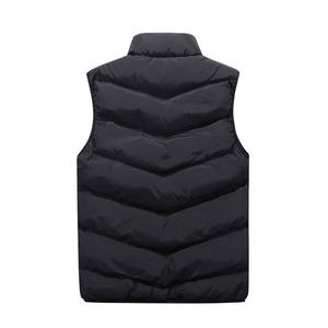 Gilet invernale da uomo in cotone senza maniche con collo alla coreana - Product Image 6