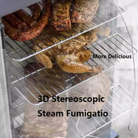 Saucisse Machine À Fumée Poisson Grand Four Fumé Viande Nouveau Ménage Industriel Fumeur Four Machine Commercial Barbecue Four