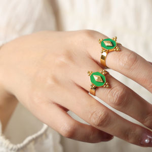 Estilo <span class=keywords><strong>de</strong></span> moda Anillo <span class=keywords><strong>de</strong></span> acero <span class=keywords><strong>de</strong></span> titanio Banda plateada <span class=keywords><strong>de</strong></span> alta calidad Característica <span class=keywords><strong>de</strong></span> luz Hipoalergénico <span class=keywords><strong>Precio</strong></span> bajo Joyería al por mayor - Product Image 6