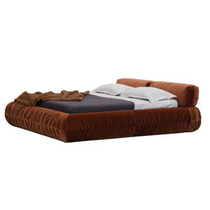 Mobilier nordique moderne cadre en bois massif ensemble de lit queen ou king size avec éponge tissu de velours tufté lit doux pour chambre à coucher - Product Image 6