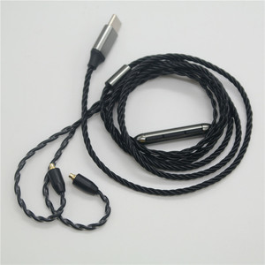 Usb Type C Twisted <b>Headphone</b> Cable With Mic Mmcx For Shure Se846 W40 W50 120m Nylon Tpe - Product Image 1