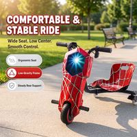 Trottinette électrique à 3 roues avec système de freinage pour enfants, garçons et filles, pour le jeu en extérieur dans la cour