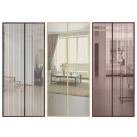 Moustiquaire magnétique pleine cadre 100*210cm en maille polyester pour porte intérieure