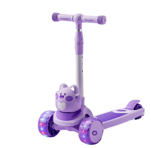 Trottinette enfant pliable à hauteur réglable avec lumières LED, mini trottinette <span class=keywords><strong>pour</strong></span> filles - Product Image 2