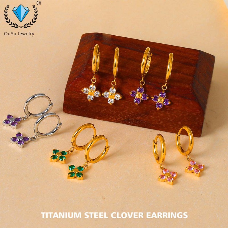 Earrings Sweet Cute Rustproof Hoop Earrings
