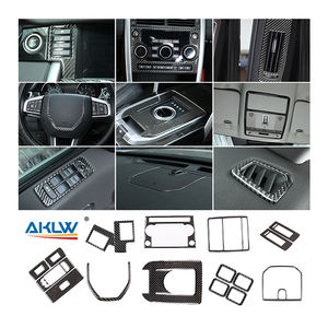 Kits d'accessoires d'intérieur de voiture en fibre de carbone souple autocollant d'habillage pour Land Rover <span class=keywords><strong>Discovery</strong></span> <span class=keywords><strong>Sport</strong></span> 2015-2019 - Product Image 1