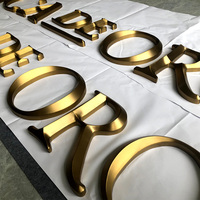 Lettres en métal 3D personnalisées en acier inoxydable doré miroir de 3 pieds, alphabet Joyeux Anniversaire, décoration murale intérieure pour mariage et maison
