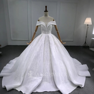 Robe de mariée en dentelle appliquée, épaules dénudées, traîne courte, grandes tailles, Vestido De Casamento Lsbh25 - Product Image 2