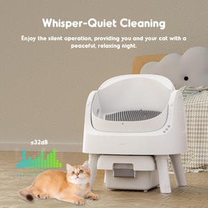Smart Automatic Cleaning <b>Litter</b> Box Large Capacity ABS Eco-Friendly Circular Design Multi- Household Deodorizing - Product Image 1