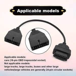 OBD2 OBD1 GM محول 12 دبوس OBD1 16 دبوس OBD2 الماسح الضوئي أداة تشخيص أعطال النحاس موصل كابل بديل للسيارات شعبية - Product Image 4