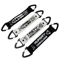Porte-clés de vol sublimé avec logo personnalisé en gros pour accessoires d'aviation et porte-clés brodés avec mousqueton tissé