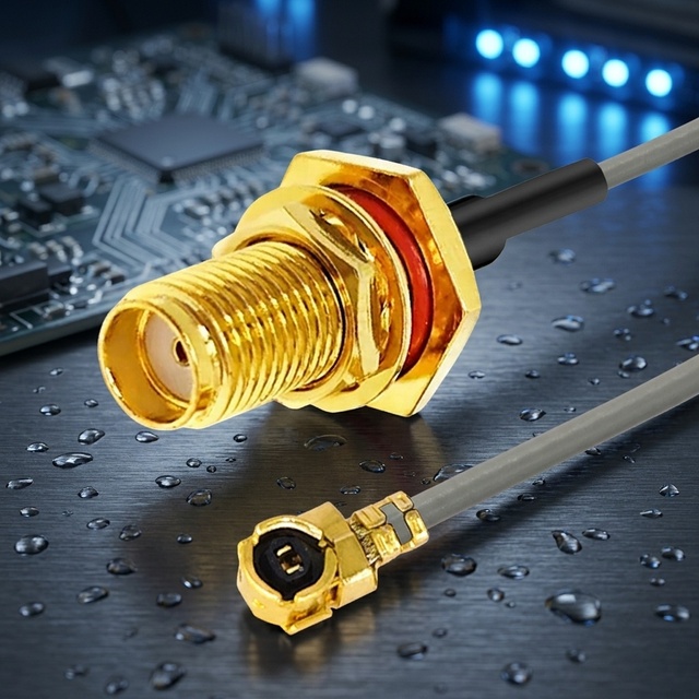 Ip67 Waterproof SMA Female Bulkhead O-Ring Connector Coaxial U.Fl UFL RF Pigtail Extension to SMA RF Cable Bulk Cable Available