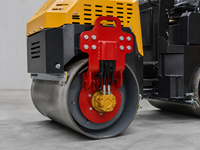 Compacteur à double tambour de petite taille pour l'entretien des routes en asphalte