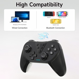Venta caliente de doble choque controlador de juego inalámbrico joystick GamePad para Nintendo Switch <span class=keywords><strong>PC</strong></span> - Product Image 4