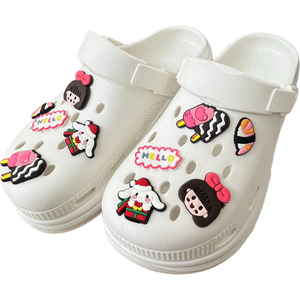 Charmes de chaussures en PVC personnalisés INS à la mode, 2,5-3,5 cm, décorations mignonnes pour chaussures et sabots - Product Image 2