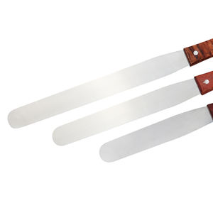 Polisseuse à gâteau en bois et en acier inoxydable, 1 ensemble de 6, 8 et 10 pouces par ensemble, outil de cuisson, spatule à beurre, outil de cuisine, 449 - Product Image 4