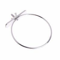 Cage suspendue en acier inoxydable, tasse à crochet pour oiseaux, perroquets tasses d'alimentation bol pour oiseaux eau nourriture plat mangeoire pour oiseaux