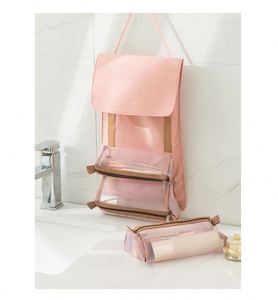 Trousse de Maquillage Quatre-en-Un BSCI Factory, Sac de Voyage Portable et Pochette de Rangement pour Cosmétiques - Product Image 4