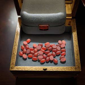 من المصنع مباشرة حجر العقيق الطبيعي العقيق قابل للتخصيص كابوشون بيضاوي ناعم مسطح دائري على شكل بيضة أحمر بالجملة أحجار كريمة فضفاضة - Product Image 1