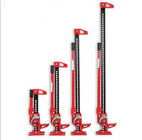 Cric utilitaire tout-terrain de 48 pouces, peint en rouge, à levage élevé, pour tracteurs, camions et SUV