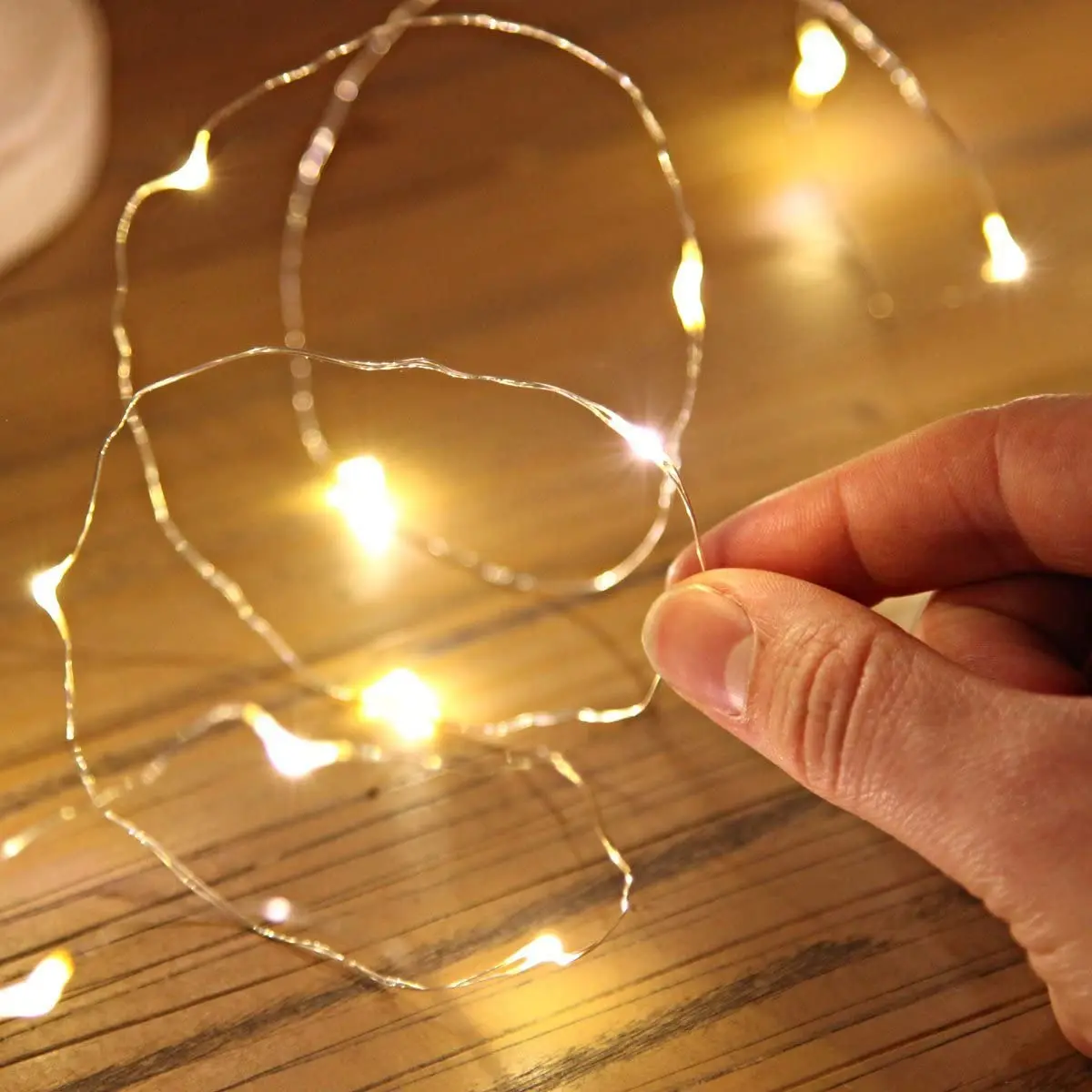 Micro LED Battery Operated String Lights Copper Wire Xmas Decoration