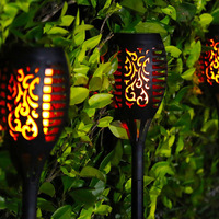 Lampe Led solaire en forme de flamme vacillante, éclairage d'extérieur, luminaire décoratif de paysage, idéal pour un jardin, un Patio ou une danse, w Oem