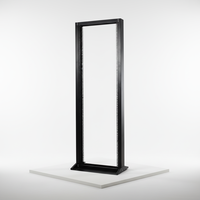 Baie de serveur ouverte personnalisée 27U, 19 pouces, en acier laminé à froid SPCC, armoire réseau standard en stock, certifiée ROHS CE
