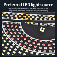 Écran Matrice LED Animé USB Yeux de Démon, Panneau d'Affichage LED pour Pare-Brise de Camion, Lumières Yeux de Diable pour Voiture, Camion, SUV Tout-Terrain