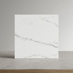 Aramani Mellow Marble Look Polished Porcelain Floor Tiles 600x600mm White Glazed Ceramic - Product Image 6