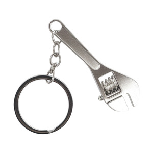 Mini Metal Adjustable Wrench Keychain Creative Car Key Accessory Gift Pendant - Product Image 1