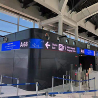 Écran mural LED couleur pliable Flexible Module+GOB avec un pitch de pixel de 2,5 mm pour les magasins de détail et les centres commerciaux