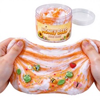Lot de 6 pâtes à modeler fruitées 70ml / 200ml en gros – Argile cristalline et slime coton aux couleurs vives
