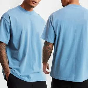 High Quality Men Luxury Custom Heavy 100% Cotton oversize T Shirt Blank Heavyweight Oversized boxy t shirt