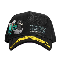 Gorra de Béisbol Deportiva de 5 Paneles con Bordado 3D de Letras, Estilo Hip Hop, Ajustable, Unisex, Poliéster/Algodón, Modelo G5
