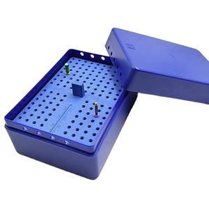Porte-fraise dentaire flexible de haute qualité Glin 160 trous <span class=keywords><strong>Endo</strong></span> Box pour fraises diamantées G-160A boîte dentaire autoclavable - Product Image 1