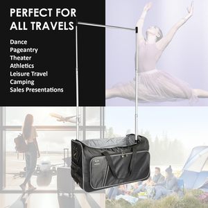 Muestra Gratuita de Bolsa de Deporte Personalizada con Soporte para Disfraces y Tapa Protectora, Bolsa de Viaje Grande con Barra de Transporte con Ruedas, Mochila Deportiva - Product Image 3