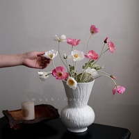 Fleurs artificielles de pavot de maïs blanc et rose bouquet de fleurs sik en vrac de haute qualité décoration de la maison chambre décoration de mariage