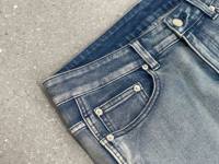 Jeans Évasés Homme Noir Effet Éclaboussé Coupe Ajustée Lavés Décontractés Effilés Empilés
