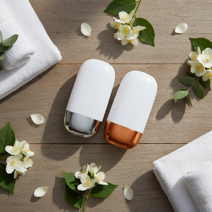 Flacon de crème solaire à presser plat de 30 ml et 50 ml, flacon de crème isolante avant le maquillage, tube à presser en PE <span class=keywords><strong>pour</strong></span> fond de teint, crème isolante - Product Image 1